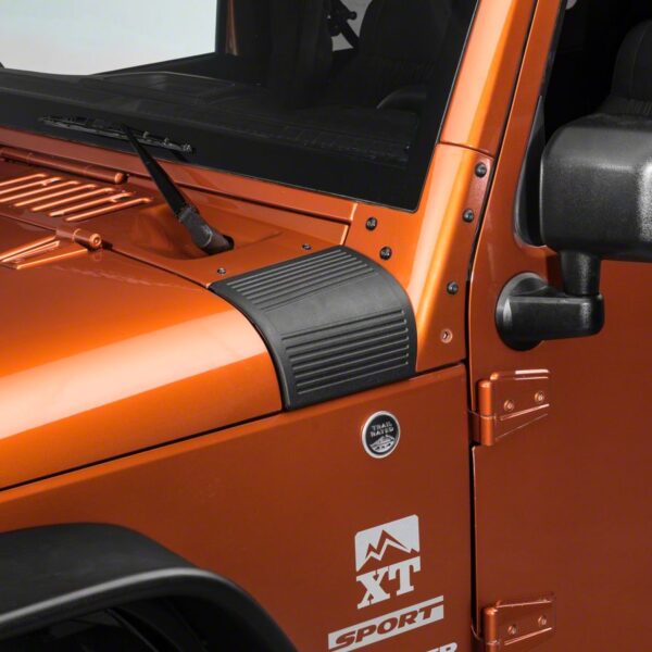 PAR PROTECTOR PLÁSTICO LATERAL BAJO PARABRISAS WRANGLER 07-18 LANTSUN