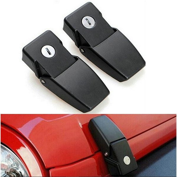 PAR CHAPAS CAPOT LATERALES C/LLAVE WRANGLER JK 07-18 LANTSUN