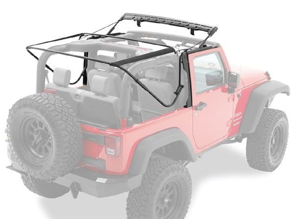 TECHO LONA WRANGLER NEGRO SUPERTOP NX JK 2 PUERTAS 07-18 BESTOP - Imagen 3