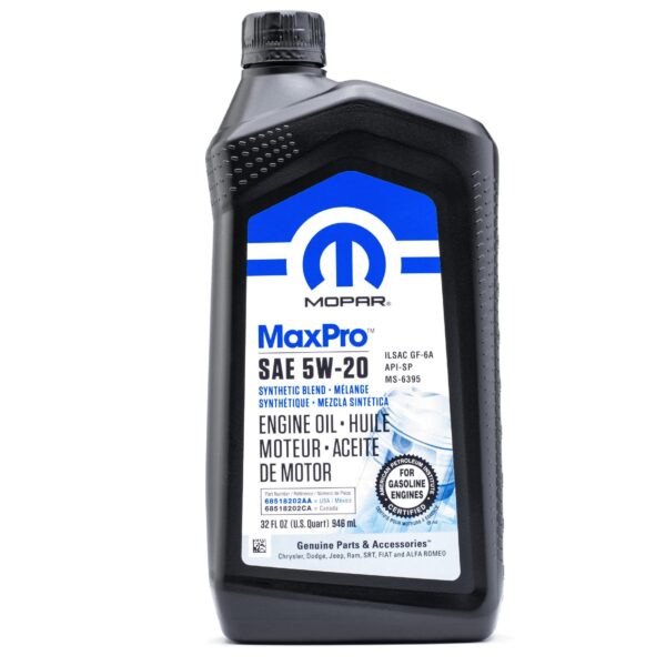 ACEITE 5W20 PARA BENCINEROS MOPAR