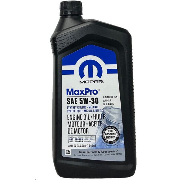 ACEITE 5W30 PARA BENCINEROS MOPAR