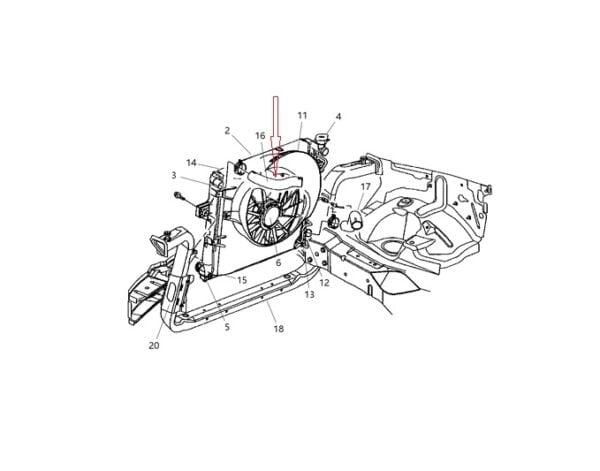 MANGUERA SUPERIOR RADIADOR GRAND CHEROKEE 4.7 99-00  MOPAR - Imagen 2