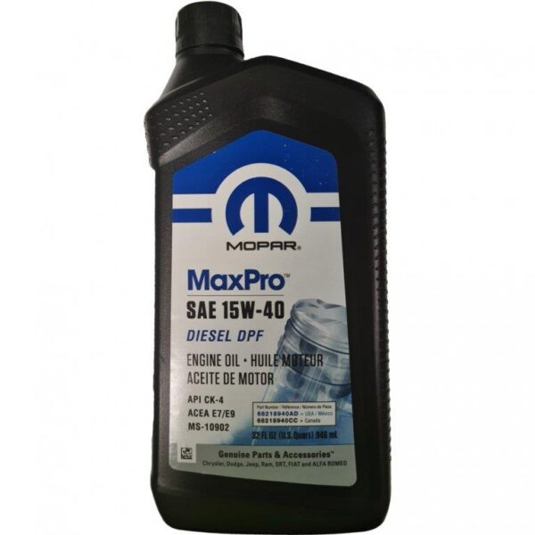 ACEITE 15W40 DIESEL DPF   946ml  MOPAR