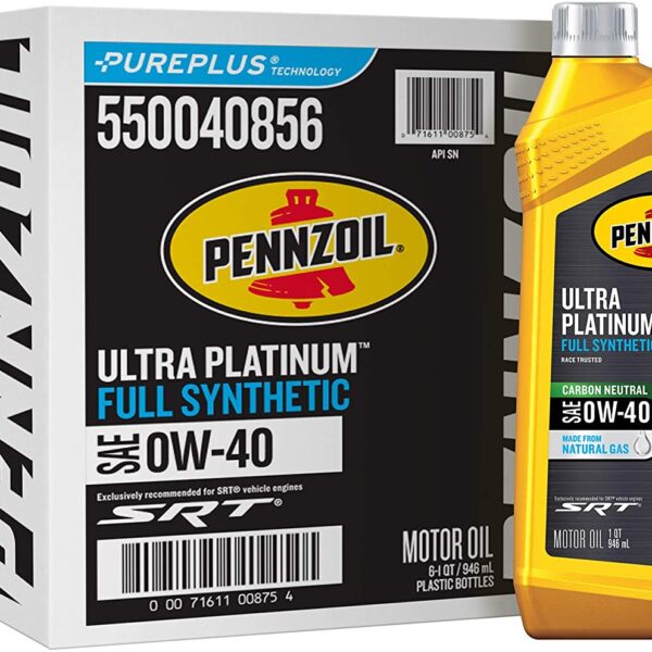ACEITE 0W40 SINTETICO MOTORES SRT 946 ml  PENNZOIL