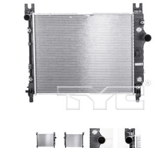 RADIADOR DE AGUA DODGE DAKOTA/DURANGO 2000-2004 TYC