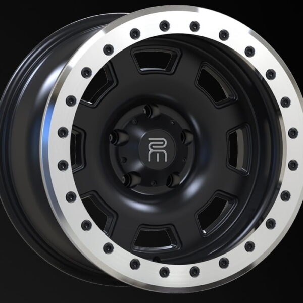LLANTA BEADLOCK 17X9 5X127 -38 OFFSET ARO CROMADO ALEACION ALUMINIO RMC