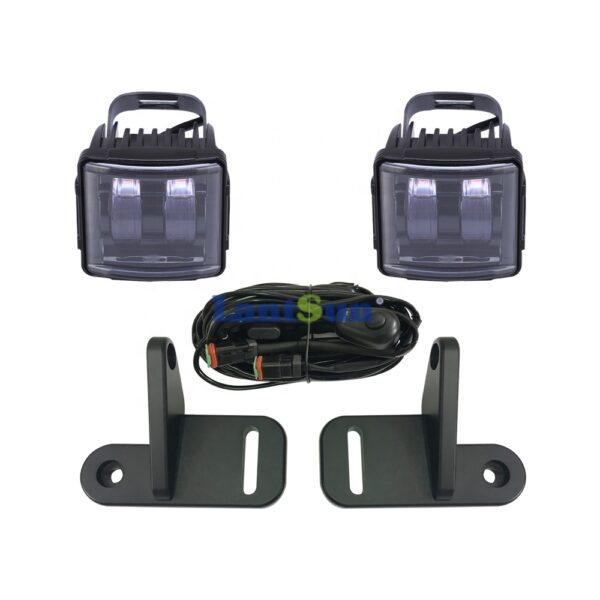 KIT FOCOS BAJO PARABRISAS WRANGLER JL/GLADIATOR JT  19-25 LANTSUN