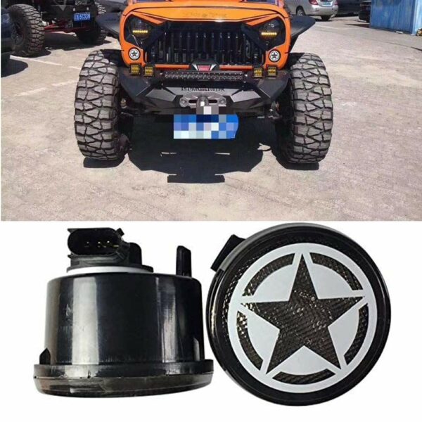 JUEGO FAROL ESTACIONAMIENTO BLANCO/LED ESTRELLA WRANGLER 07-18 LANTSUN - Imagen 2