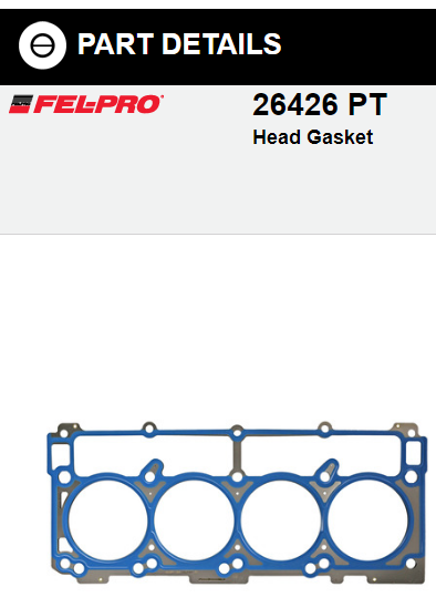 EMPAQUETADURA CULATA DERECHA DURANGO/G-CHEROKEE 09-20 Felpro
