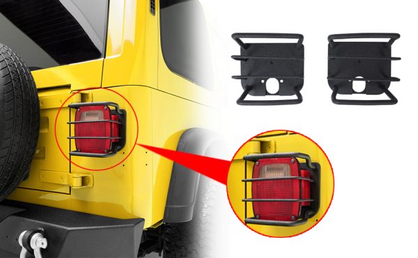 JUEGO PROTECCIONES FOCOS TRASEROS WRANGLER TJ 97-06 LANTSUN