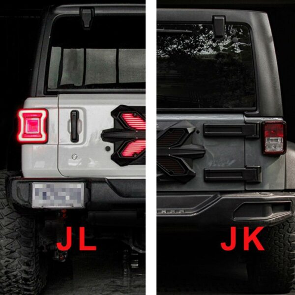 TAPA PORTALON CON LUZ DE FRENO WRANGLER JK 07-18  // WRANGLER JL 19-24 LANTSUN - Imagen 4