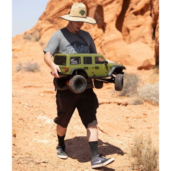 JEEP WRANGLER JLU R/C  ESCALA 1/6 4WD VERDE AXIAL - Imagen 3