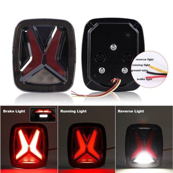 JGO FAROLES TRASEROS LED WRANGLER TJ 97-06 LANTSUN - Imagen 2