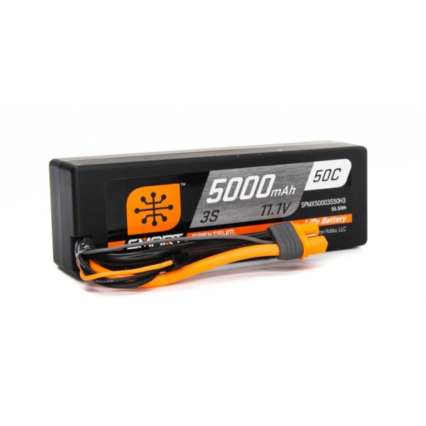 BATERIA 11.1V 5000mAh 3S 50C Smart Hardcase LiPo Battery: IC3   SPEKTRUM