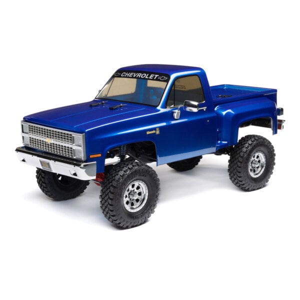 CHEVROLET K10 1982 BASE CAMP R/C ESCALA 1/10 4WD AZUL AXIAL