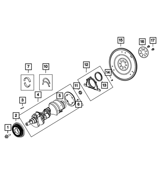 POLEA CIGUEÑAL JEEP GCHEROKEE / 300 / DURANGO / CHARGER / CHALLENGER  SRT8 11-23 DORMAN - Imagen 2