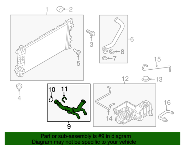 MANGUERA INFERIOR DE RADIADOR FORD F150 5.0 11-14 DORMAN - Imagen 2