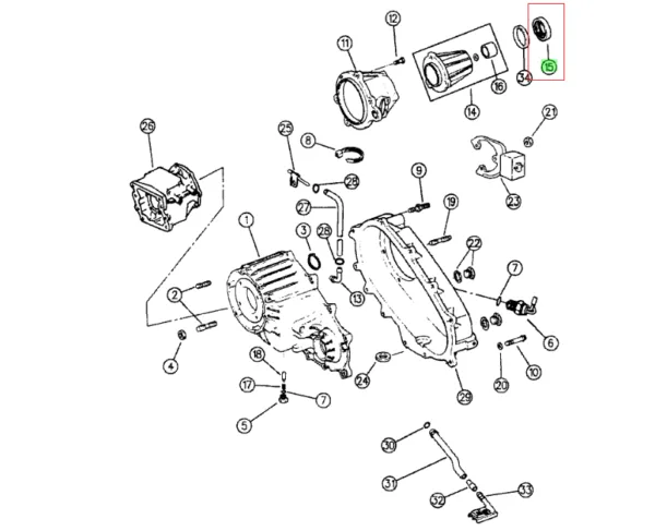 RETEN SALIDA CAJA DE CAMBIOS Y TRANSMISION DAKOTA/WRANGLER/CHEROKEE 84-96 NATIONAL - Imagen 2