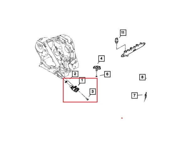 SENSOR DE POSICIÓN DE CIGUEÑAL DODGE/RAM 2500 03-18 OEM - Imagen 3