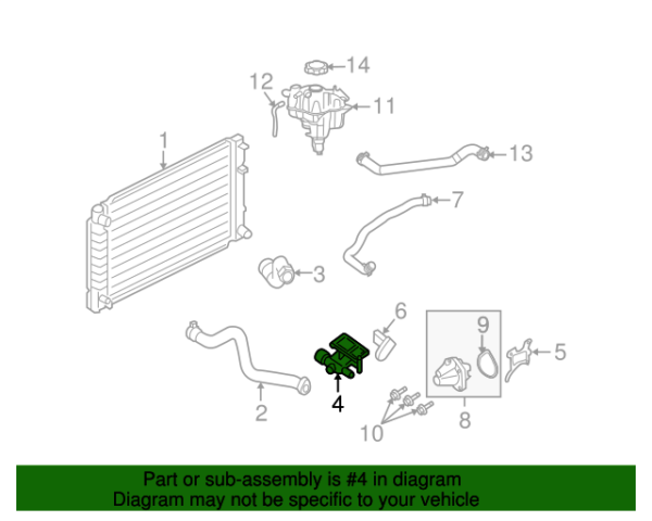 SALIDA DE AGUA FORD FOCUS 04-05 ESCAPE 05-19 FUSION 10-20 DORMAN - Imagen 2