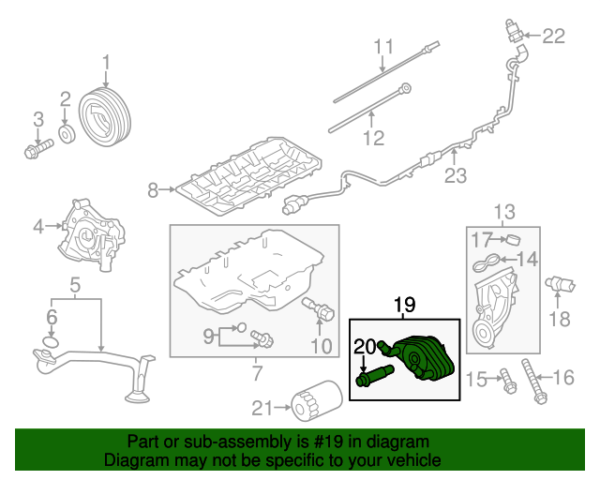 ENFRIADOR DE ACEITE FORD F-150 5.0 11-24 DORMAN - Imagen 2