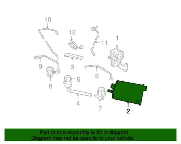 CANISTER DODGE CALIBER 09-11 JEEP COMPASS / PATRIOT 07-11 DORMAN - Imagen 2