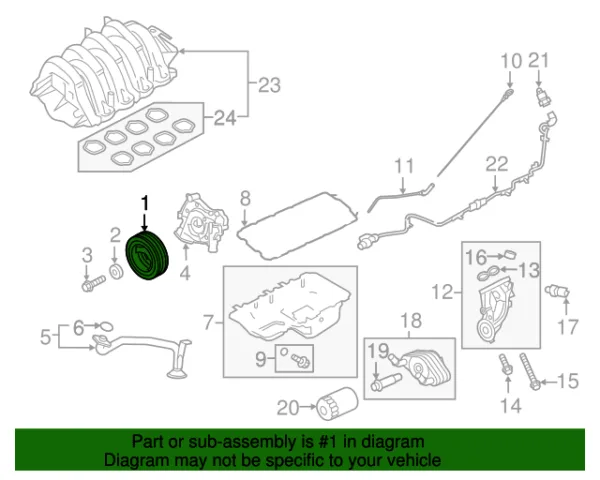 POLEA CIGUEÑAL F-150 5.0 14-17 DORMAN - Imagen 2