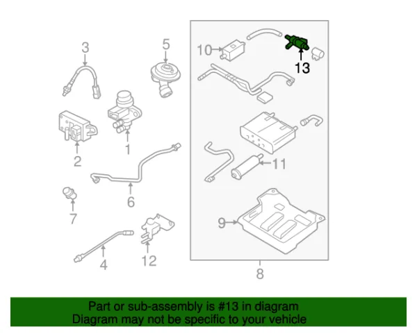 SOLENOIDE DE VENTILACION CANISTER FORD RANGER / MUSTANG / F-150 / EXPEDITION 98-06 DORMAN - Imagen 2