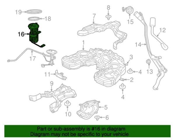 BOMBA DE BENCINA JEEP G/CHEROKEE DODGE DURANGO 11-15 TAIWAN - Imagen 2