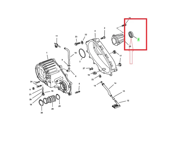 RETEN SALIDA CAJA DE TRANSFERENCIA TRAILBLAZER/DAKOTA/DURANGO/RAM/G-CHEROKEE/LIBERTY/WRANGLER 01-19 NATIONAL - Imagen 2