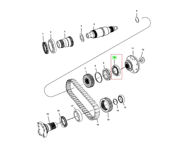 RETEN SALIDA CAJA DE TRANSFERENCIA TRASERA NITRO/COMMANDER/GRAND CHEROKEE 06-11 NATIONAL - Imagen 2