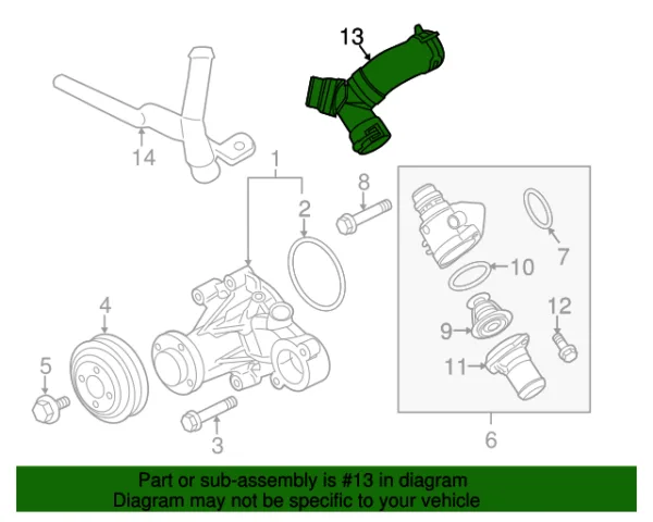 UNION "Y" MANGUERAS DE RADIADOR FORD F-150 MUSTANG 5.0 11-23 DORMAN - Imagen 2