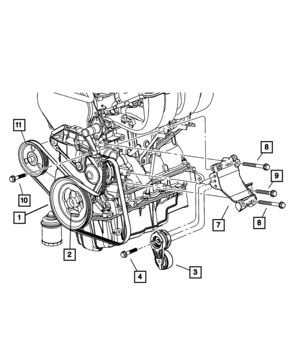 POLEA CIGUEÑAL CHRYSLER SEBRING 01-06 DODGE STRATUS 01-06 DORMAN - Imagen 2
