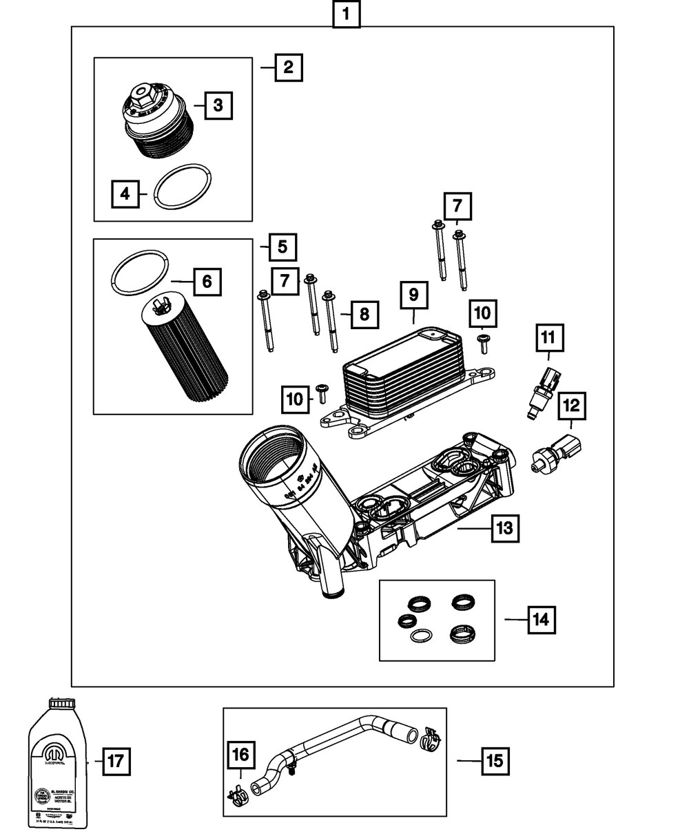 MANGUERA SALIDA ENFRIADOR ACEITE WRANGLER/DURANGO 3.6 11-23 DORMAN - Imagen 2