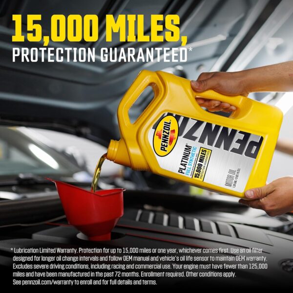 ACEITE 5W20 DEXOS 1 SINTETICO BENCINEROS 946ml PENNZOIL - Imagen 2