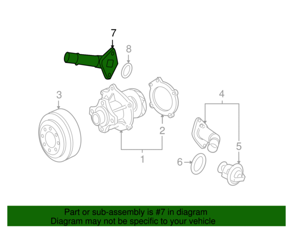 SALIDA DE AGUA CHEVROLET TRAILBLAZER COLORADO HUMMER 07-12 DORMAN - Imagen 2