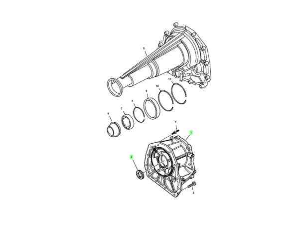 RETEN EXTENSION TRANSMISION AUTOMATICA Y ENTRADA CAJA TRANSFERENCIA DURANGO/GRAND CHEROKEE/RAM 05-19 NATIONAL - Imagen 3