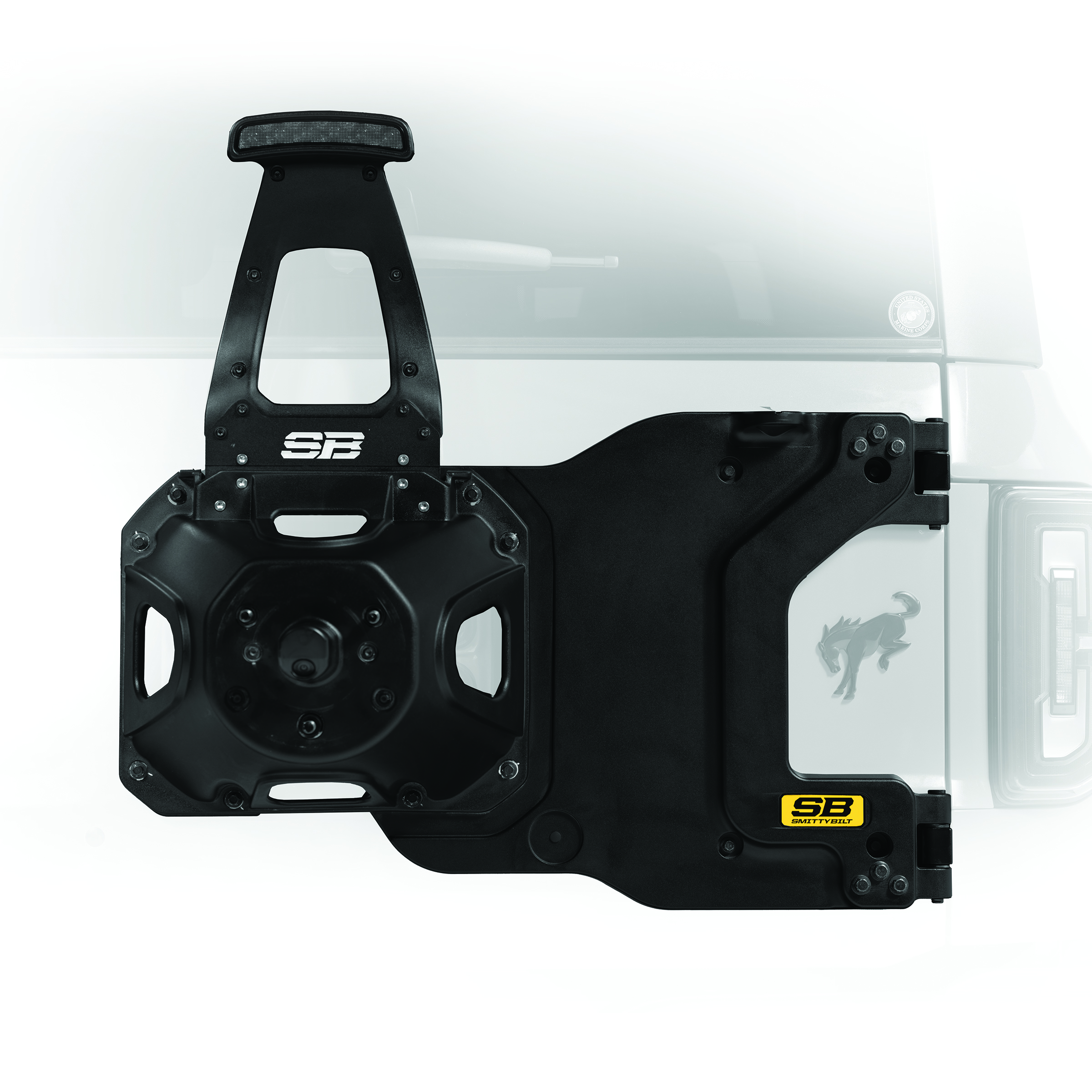 SOPORTE PORTALON RUEDA REPUESTO BRONCO WILDTRAK 24-26 SMITTYBILT - Imagen 4