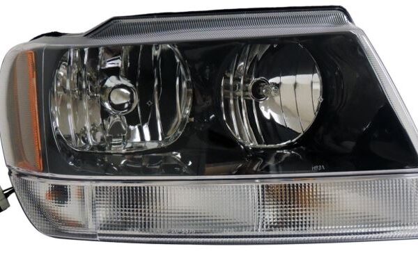 FAROL OPTICO DELANTERO DERECHO MARCO NEGRO GRAND CHEROKEE LIMITED 99-04 TYC