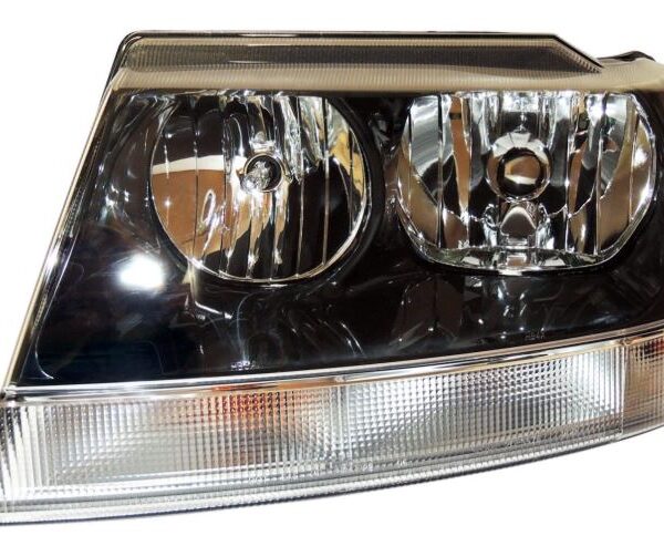 FAROL OPTICO DELANTERO IZQUIERDO MARCO NEGRO GRAND CHEROKEE LIMITED 99-04 TYC
